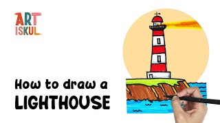 How to draw a Lighthouse | Simple and Easy Drawing Tutorial