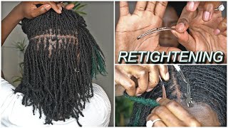 HOW TO: RETIGHTENING MY MICROLOCS (DETAILED) | Keke J.