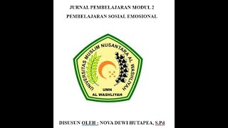 100% LULUS VALIDASI JURNAL PEMBELAJARAN SOSIAL EMOSIONAL