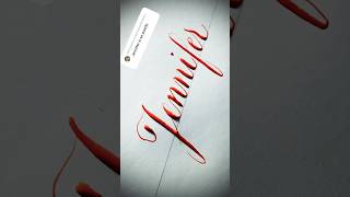 Copperplate calligraphy, tutorial: how I write your name #jennifer