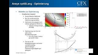 CFX Berlin-Video: Ansys optiSLang - Optimierung und parametrische Sensitivitätsanalysen