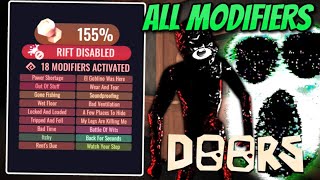 Beating DOORS with ALL MODIFIERS... [26 MODIFICATIONS]