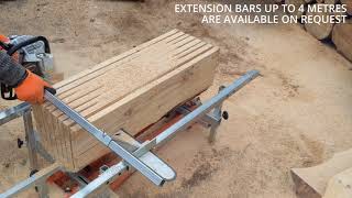 Chainsaw Mill Vertical and Horizontal Cutting - Milling Planks