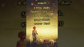 கர்த்தரே உனக்கு நித்திய வெளிச்சமாயிருப்பார்; உன் துக்கநாட்கள் முடிந்துபோம். ஏசாயா 60:20 | 27/09/22