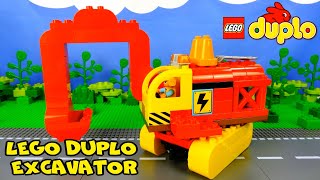 LEGO DUPLO Tracked Excavator. Собираем ЛЕГО Дупло гусеничный экскаватор. Строим из ЛЕГО Дупло.