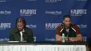 Jalen Brunson And Josh Hart player of Knicks postgame interview 05 06 2023