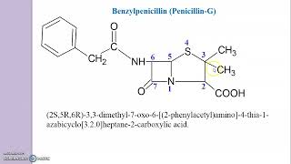 Drawing of Penicillin Structure | Benzylpenicillin, Phenoxymethylpenicillin