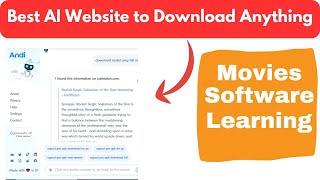 Best AI Website To Download Software, Movies etc. | Best AI Tools to search or download