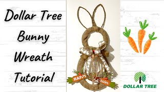 Dollar Tree Bunny | Rustic Bunny | Wreath Tutorial