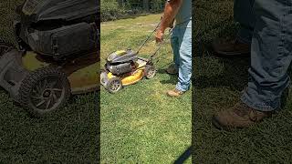 How to start a Cub Cadet push mower with a choke