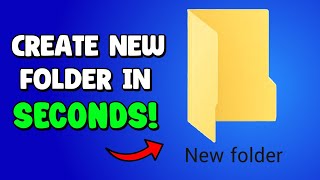 How To Create A New Folder In Laptop | Create New Folder In Windows 10 / 11