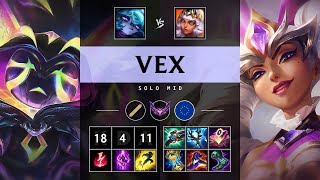 Vex Mid vs Qiyana: Godlike - EUW Master Patch 14.18