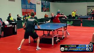 2.TRAVIN - KOSENOK RUSSIAN Championship table tennis настольный теннис