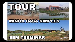 TOUR/MINHA CASA SIMPLES/SEM TERMINAR/CASA DE SÍTIO UM ANO APOS VOLTAR JAPÃO!