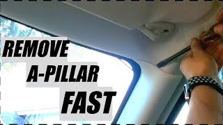 Remove A Pillar And Install Chrysler 300 Dodge Charger EASY