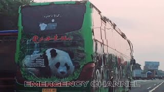 MENIKMATI SUASANA PERJALANAN SORE HARI BERSAMA BUS RESTU KIDS PANDA