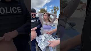 Hidden Package Inside Woman's Belly Stuns Cops! 📦😲 #shorts