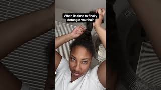 This is my struggle!! #ytshorts #shortshorts #hair #haircare #detangle