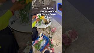 Inspiration how to combine different flowers colours / flowers arrangement in different colours