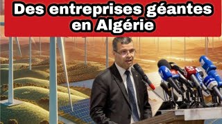 Grandes entreprises envisagent d’investir en Algérie