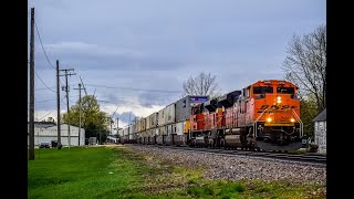 A Pair of BNSF SD70ACes take the Z-SSECHC East Through Shabbona Il