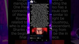 One piece Theory ||Shanks: "The Final One Piece Villain”?|| #onepiecetheories #shanks #luffygear5