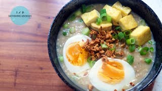 Oatmeal Arroz Caldo (A healthier version of Filipino-style congee)