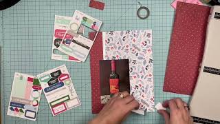 Scrapbook Process: Dy 3 // Wine Advent Calendar // 8.5 x 11 Scrapbook Layout