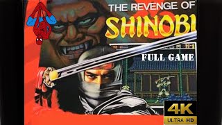 1989's Sega Game, "The Revenge of Shinobi" in 4K (Full Game)