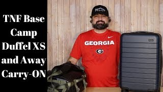 TNF Base Camp Duffel XS and Away Carry On...The Best Carry-On Bag System???