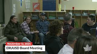 ERUUSD Schoolboard Meeting | 11/12/2024