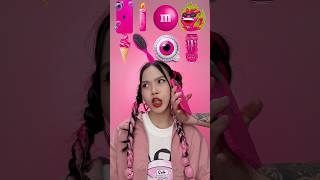 Random Pink Food ASMR Mukbang #3d #short  🌸🦑💋 #mukbang    #asmr  #eating