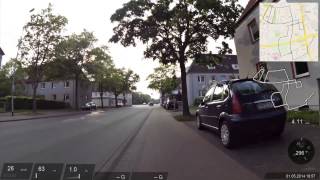 Münster: Geistviertel - kreuz und quer - Fahrrad - Bicycle  (Garmin Virb Elite)