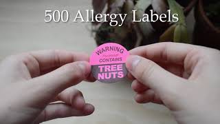 Allergy Warning Labels | This Product May Contain