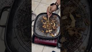 Barbeque dirumah malam ini Seru banget