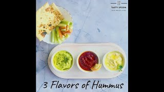 3 Flavors of Hummus | Best Hummus Recipe | Beetroot Hummus | High Protein Recipe | Arpi's Kitchen