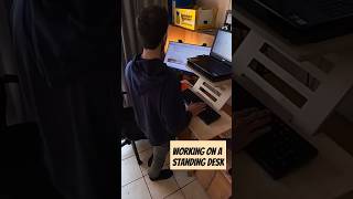 Working on a Standing Desk | Time-lapse #shorts