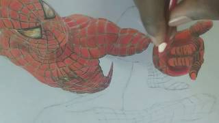 Spiderman (2002) | Color pencil drawing | Timelapse