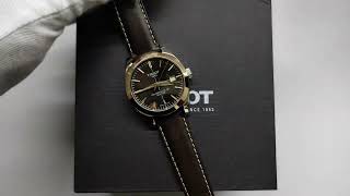 Tissot T927.407.46.291.00.Gentleman Automatic 18K Gold bezel watch ⌚