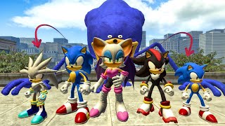 All New Super Sonic Tapes VS Shin Sonic the Tapes SIZE COMPARISON in Garry's Mod!