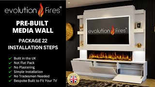 Evolution Fires Pre-Built Media Wall Package 22 Installation Video.