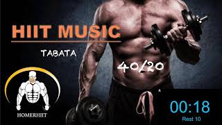 HIIT MUSIC - 40/20  🔥🔥 HIP HOP AGGRESSIVE  🔥🔥 TABATA SONGS