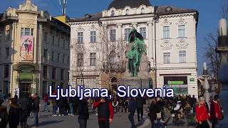 På sightseeing i Ljubljana, Slovenia