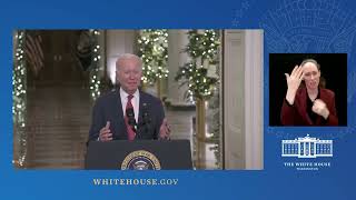 President Biden Delivers a Christmas Address | Joe Biden