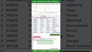 2 Best Vlookup Alternative Formula In Excel🔥 | Top Excel Formulas | #shorts #excel