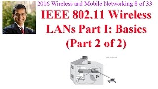 CSE574-16-05B: IEEE 802.11 Wireless LANs Part I: Basics (Part 2 of 2)