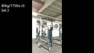 Overhead Press 100kg FAIL & volume work 85-80kg @ 86kg bw~.