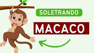 MACACO! Soletrando e contando as sílabas e letras.