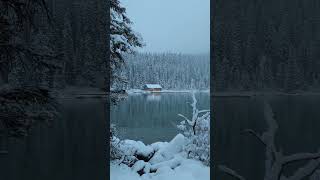 Lake Louise, Alberta, Canada #nature #alpine #canada #hiking #snow #beach