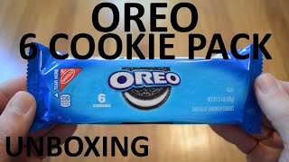 Unboxing Oreo Chocolate Sandwich Cookies 6 Cookie Pack